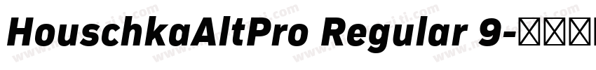 HouschkaAltPro Regular 9字体转换